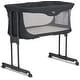 preview thumbnail 8 of 12, Evolur Kinsley Quickfold Portable Bassinet in Dark Gray, Adjustable Height, One-Step Fold, Wheels for Easy Mobility Dark Gray
