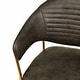 preview thumbnail 26 of 61, Set of 2 Bella Modern Leather or Velvet Upholstered Dining Chair with Gold Stainless Steel Legs for Home Office Kitchen