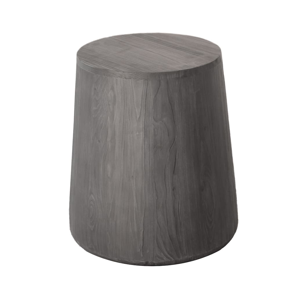 HomeRoots 18" Ebony Solid Wood Round End Table - 20
