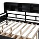 preview thumbnail 8 of 34, Full Size Daybed Platform Bed with 2 Storage Drawers and Headboard