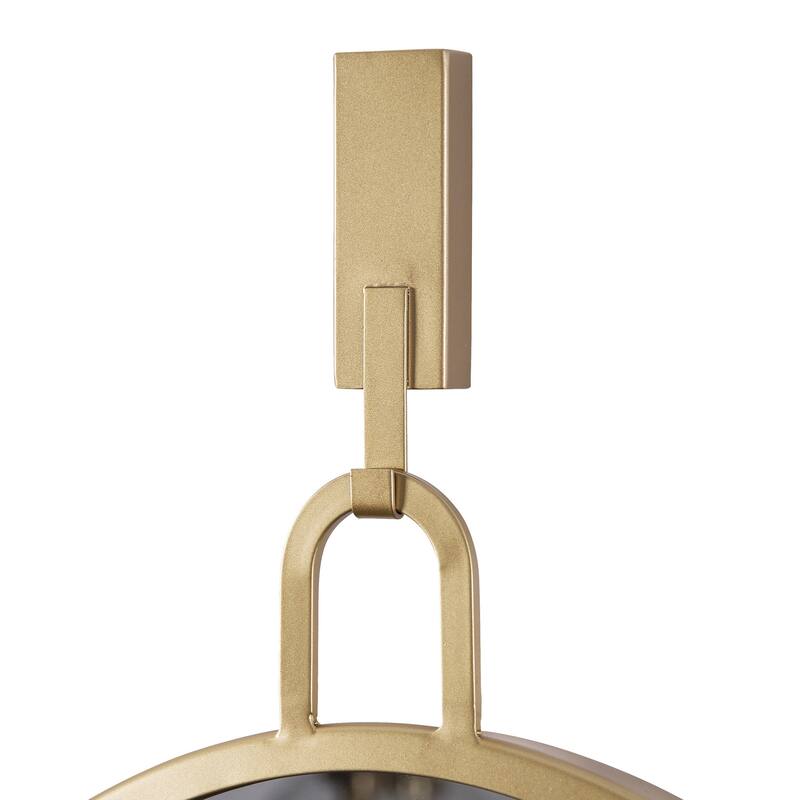 Varaluz Stopwatch Oval Powder Room Mirror - Gold