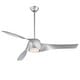 preview thumbnail 24 of 37, Minka Aire Artemis 3 Blade 58 Inch Ceiling Fan With Light Kit