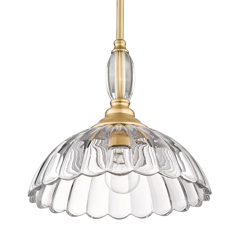Golden Lighting 6952-M CLR Audra 12" Wide Pendant