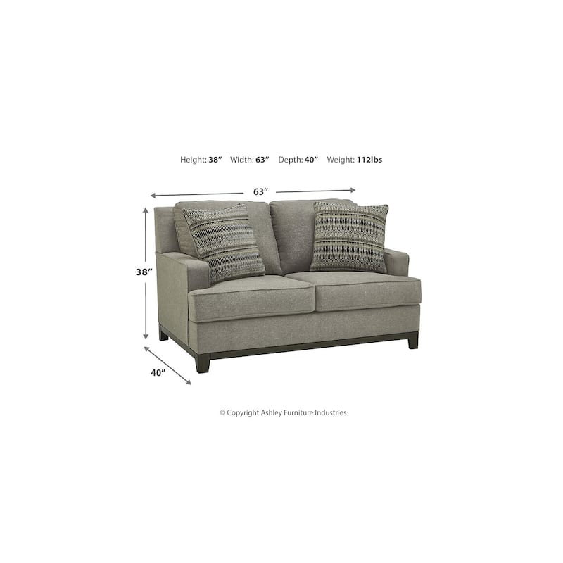 Signature Design by Ashley Kaywood Gray 3-Piece Upholstery Package - 89" W x 40" D x 38" H