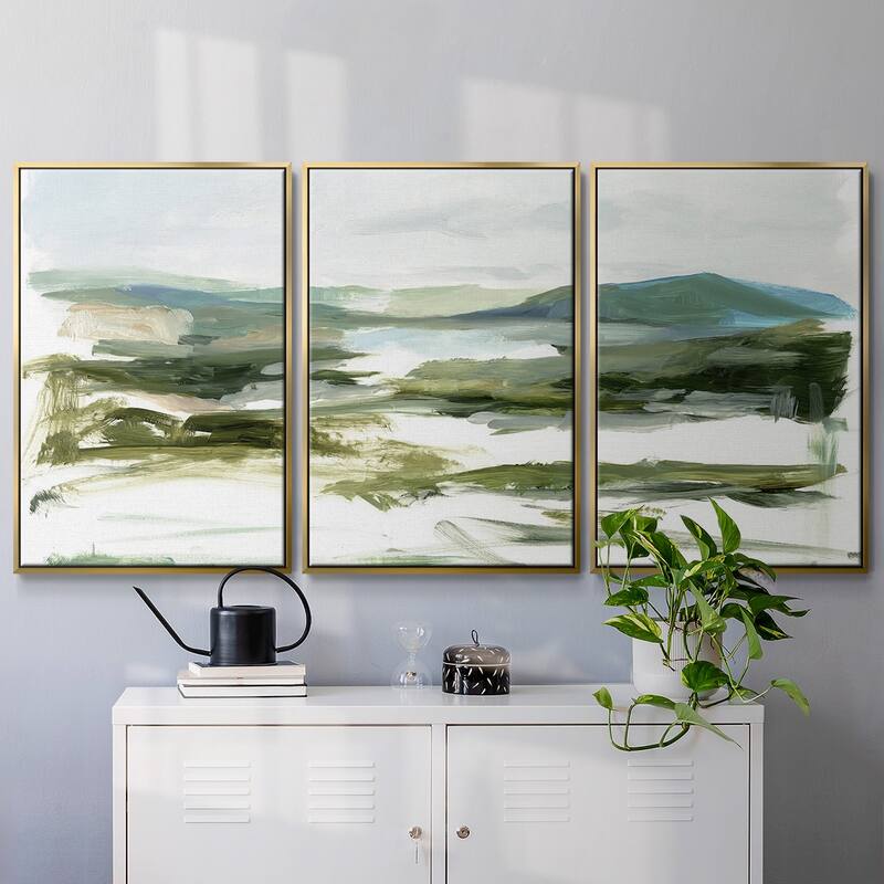 Marsh Sketch I - Multi Piece Framed Canvas