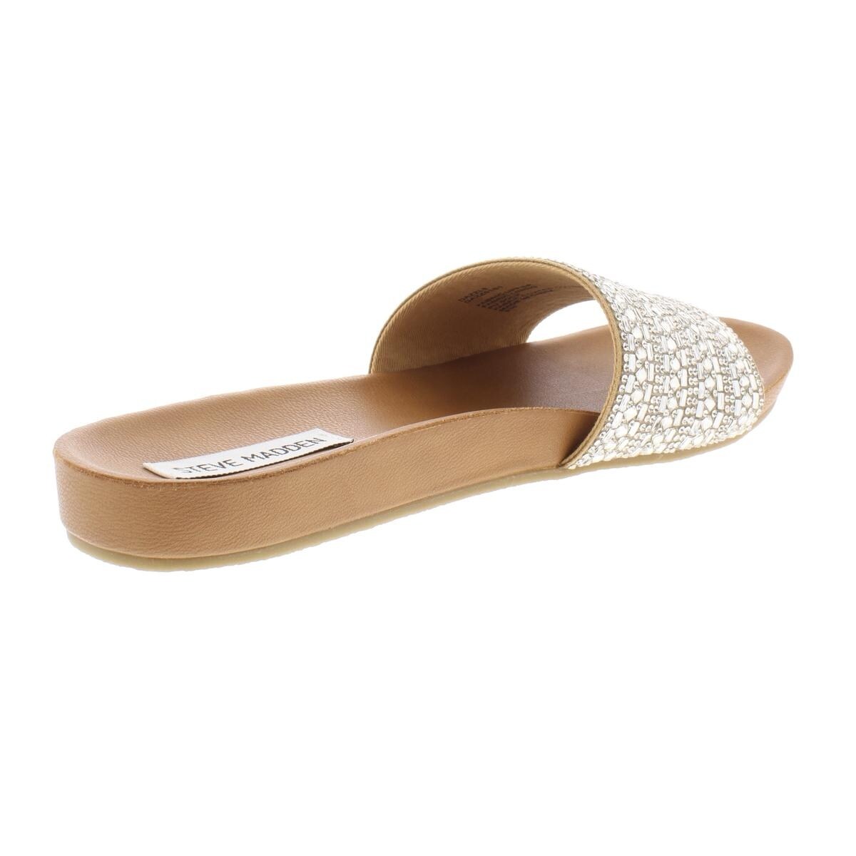 steve madden dazzle embellished slide sandal