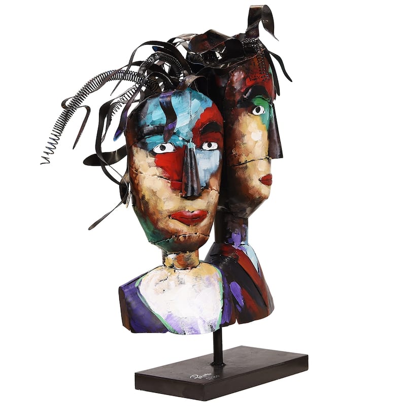 Iron Hand-Painted Colorful Art Sculpture