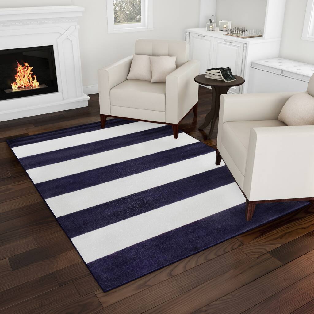 Windsor Home Striped Area Rug