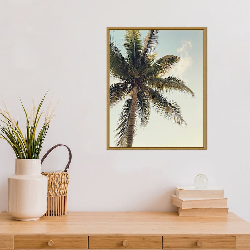 Coconut Palm by Olivia Joy Framed Canvas Art - On Sale - Bed Bath ...