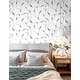 preview thumbnail 2 of 4, Nikki Chu Ivory Coast Navy and Glint Premium Peel and Stick Wallpaper