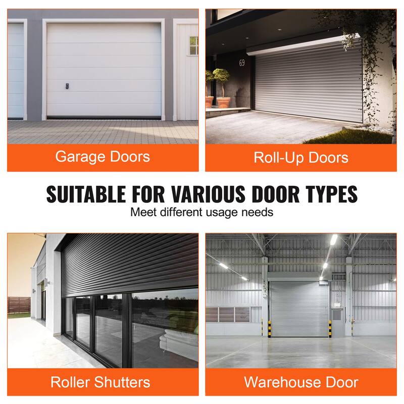 Garage Door Seals Bottom Rubber, U Shape +O Ring Garage Door Weather Stripping, Weatherproof Threshold Buffering Sealing Rubber