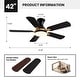 preview thumbnail 5 of 19, Industrial Smart LED Flush Mount Ceiling Fan with Dual Blade Finishes