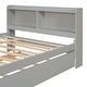 preview thumbnail 58 of 64, Wood Storage Bed with Trundle,Bookcase
