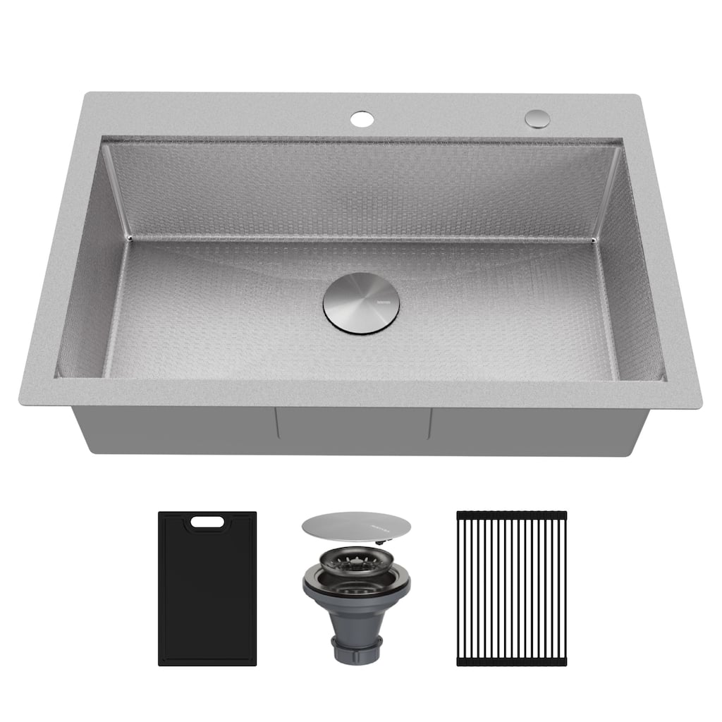 Karran USA HST3322SB Matrix 33" Drop In Single Basin Stainless Steel