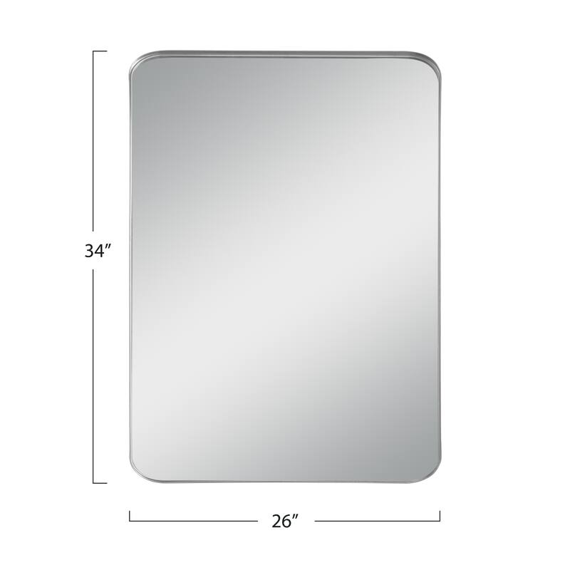 Modern Deep Frame Wall-Mounted Vanity Rectangle Mirror