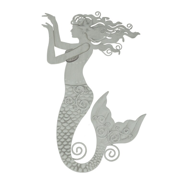 Shop Sculpted Metal Mermaid Decorative Wall Hanging 16 X 9 X