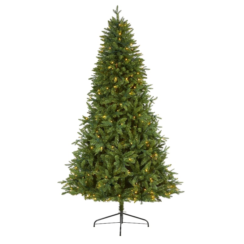 7ft Artificial Christmas Tree with Clear Lights - New Hampshire Fir Holiday Decor - Green - 56