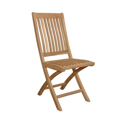 Tropico Teak Outdoor Dining Chair - Foldable (Set of 2) - N/A