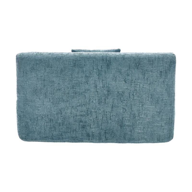 Chenille Lazy Sofa Chaise Lounge with Pillows - Convertible Armchair with Armrests, Multi-Position Sleeper for Living Room