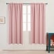 preview thumbnail 63 of 85, Deconovo Solid Rod Pocket Curtain Panel Pair, Set of 4 Panels 38x72 Inch - Pink