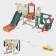 preview thumbnail 30 of 32, Kids Swing-N-Slide with Bus Play Structure, Freestanding Bus Toy with Slide&Swing for Toddlers, Bus Slide