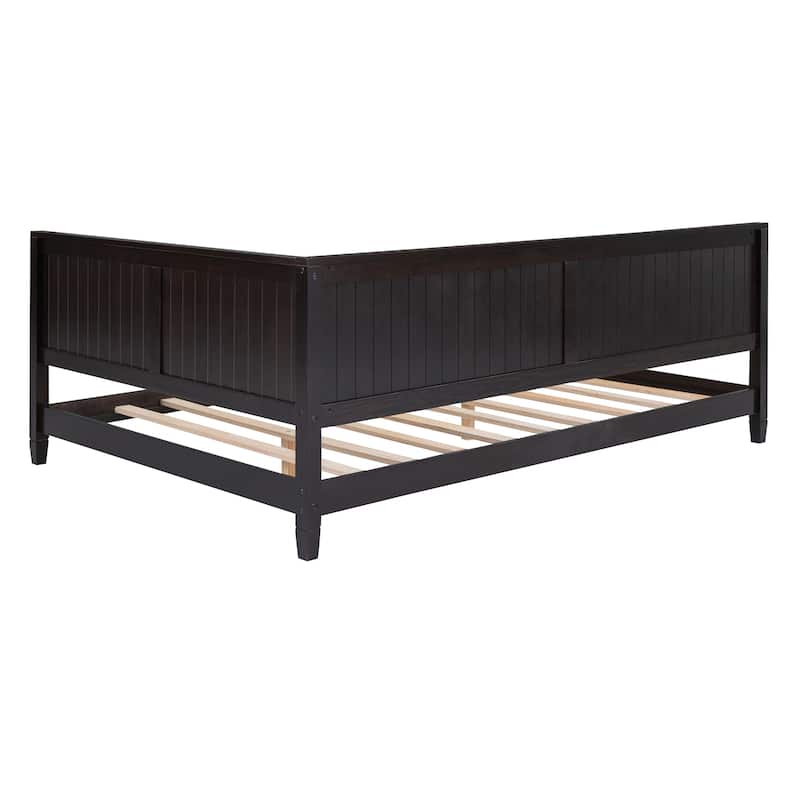 Modern Wood Daybed/Sofa Bed in Espresso, Twin/Full Size