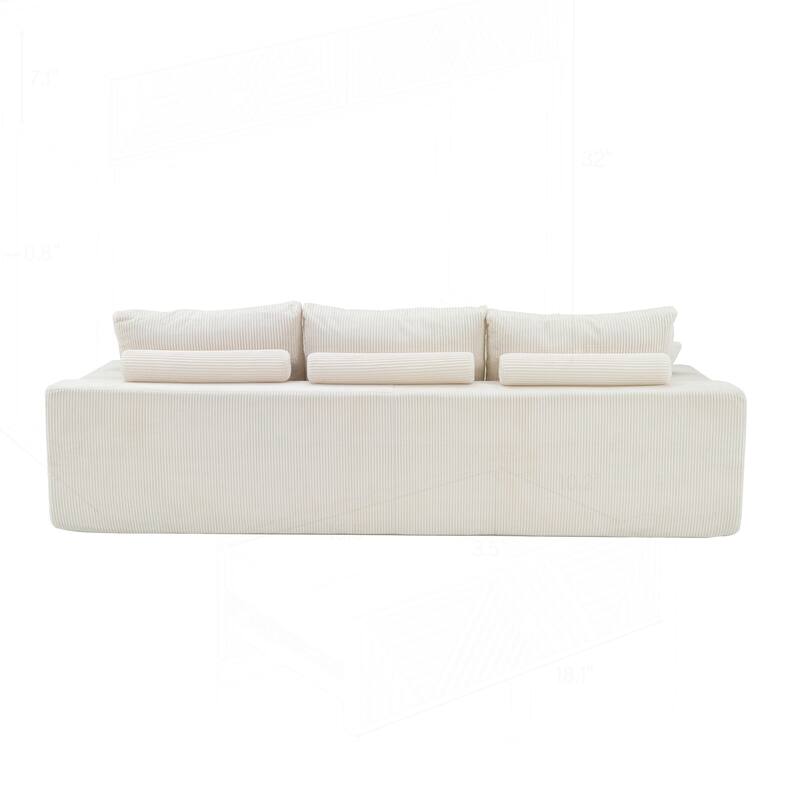 Comfortable L-Shaped Sectional Sofa with Advanced Features for Living Room