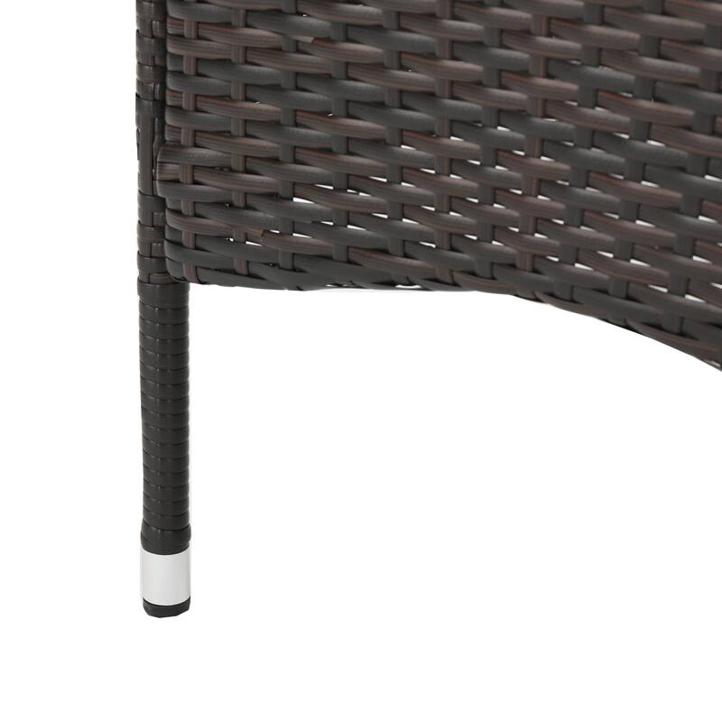 Algoma Wood and Wicker Outdoor 9-piece Dining Set by Christopher Knight Home