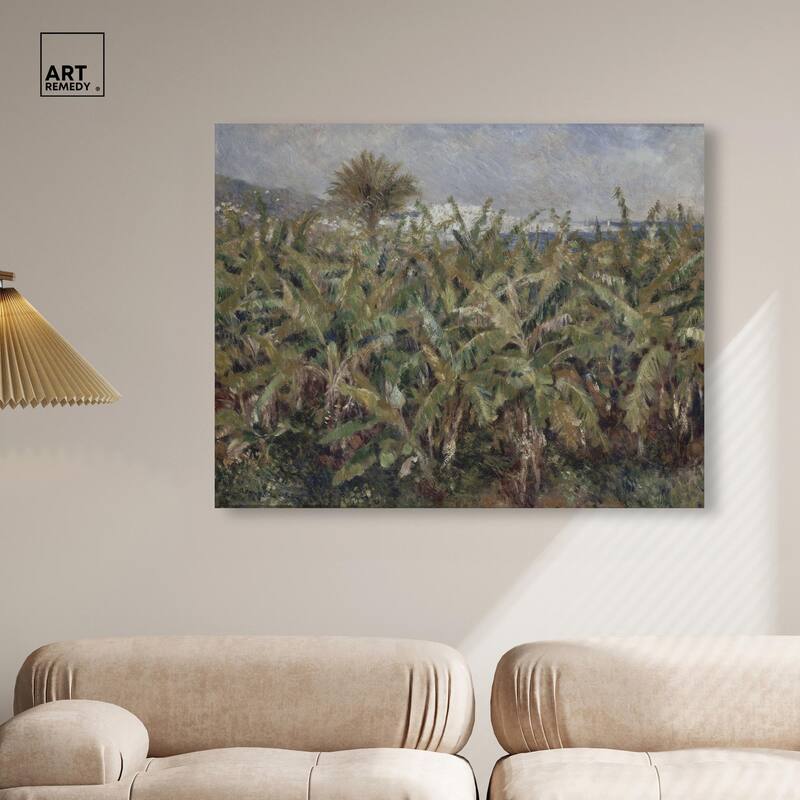 Field of Banana Trees Canvas by Art Remedy, Gallery Wrapped