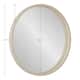Kate and Laurel Travis Round Wood Accent Wall Mirror