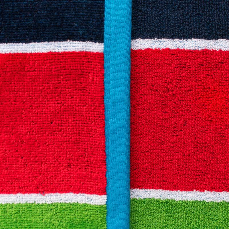 Rainbow Striped Cotton Oversized 2-Piece Beach Towel Set by Superior