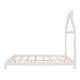 preview thumbnail 54 of 70, Wooden Platform Bed with Wood Slat Support, Modern Solid Wood Kids Bed Frame with House-shaped Headboard, No Box Spring Needed