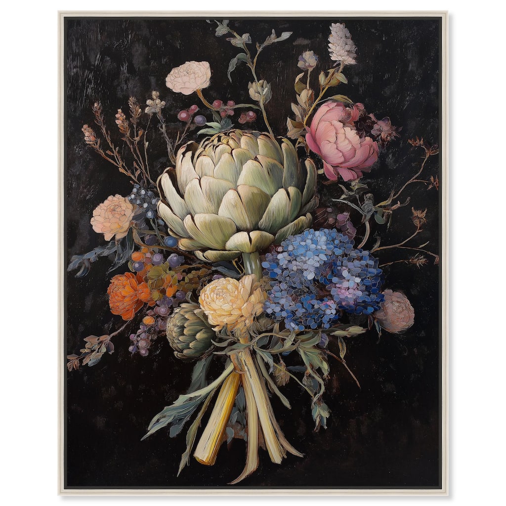 Moody Artichoke II Canvas by Art Remedy