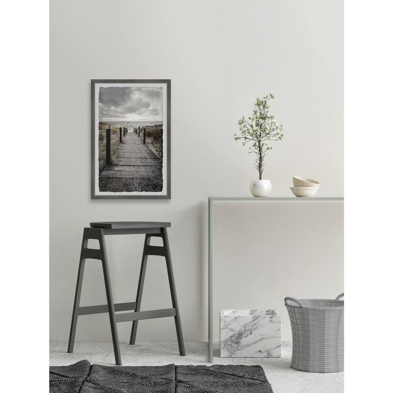 Clouded Sky Framed Wall Art, Elegant Home Touch - Sophisticated Artwork for Refined Décor