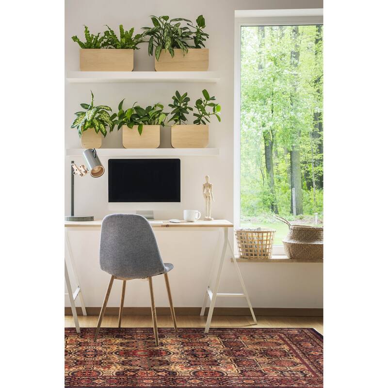 ECARPETGALLERY Hand-knotted Mirzapur Dark Navy Wool Rug - 4'8 x 6'8