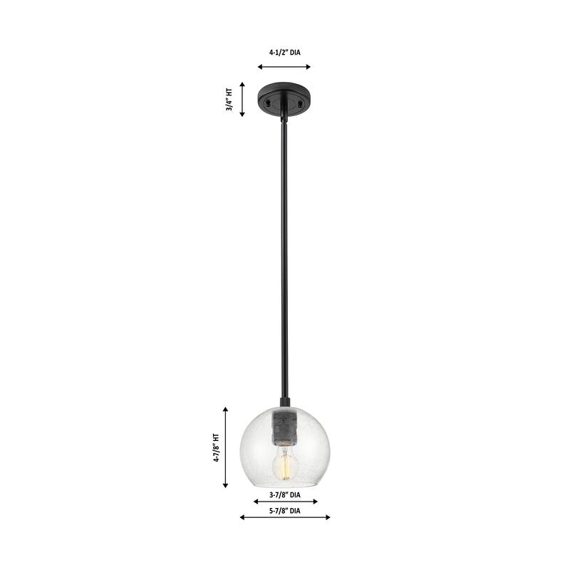 Innovations Lighting Downtown Urban - Crown Point - 1 Light 6" Athens Stem Hung Pendant