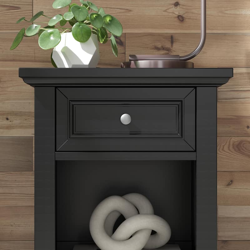 Homestyles Bedford Black Nightstand