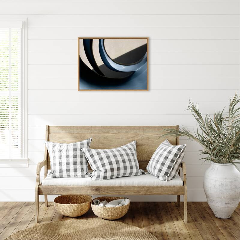 Architectural Curve III by Jim Christensen Framed Canvas Wall Art Print - Sylvie Maple