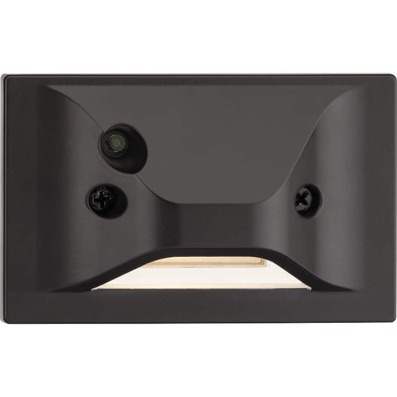 LED Indoor Outdoor Antique Bronze Integrated LED Wall or Step Light - 4.75 in x 2.04 in x 3 in - 4.75 in x 2.04 in x 3 in