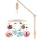 preview thumbnail 1 of 3, The Peanutshell Wooden Crib Mobile Set with Arm, Music Box and Wildflower Baby Mobile