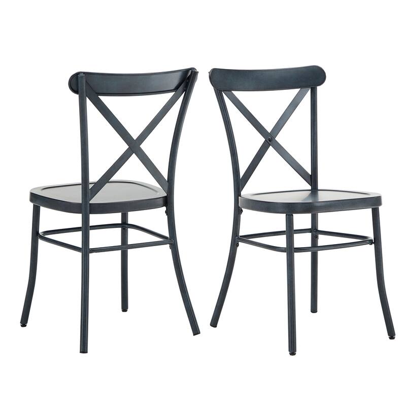 Wilmington II 42" 5-Piece Metal Chair Dining Set by iNSPIRE Q Classic