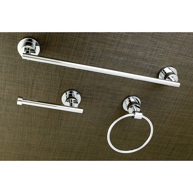 Kingston Brass Concord Bathroom Hardware Set - Includes 18" Towel Bar,