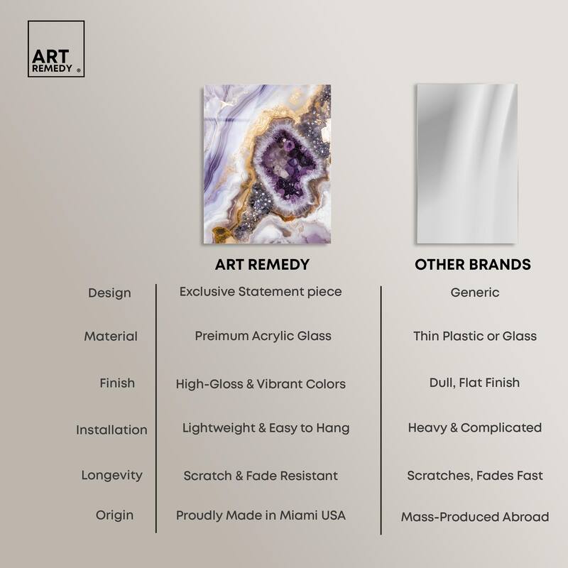 Amethystine Dream II Acrylic by Art Remedy, Ready to Hang