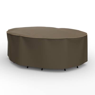 Budge StormBlock™ Hillside Black and Tan Oval Patio Table and Chairs Combo Cover Multiple Sizes