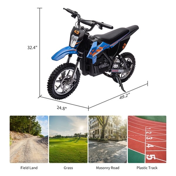 36V Electric Dirt Bike for Kids, Ride on Motorcycle