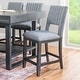preview thumbnail 5 of 11, Wilson Grey Wooden 7-Piece Counter Height Dining Set