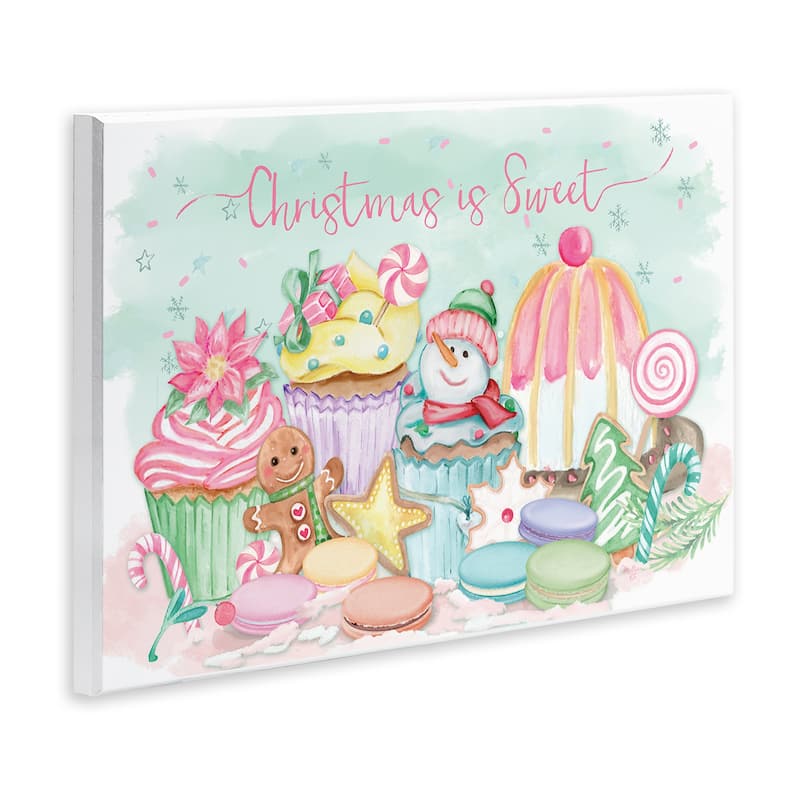 Stupell Christmas Is Sweet Festive Desserts Wall Plaque Art Design By Mollie B.