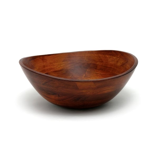 Cherry Matte Finish Wavy Rim Bowl, Large