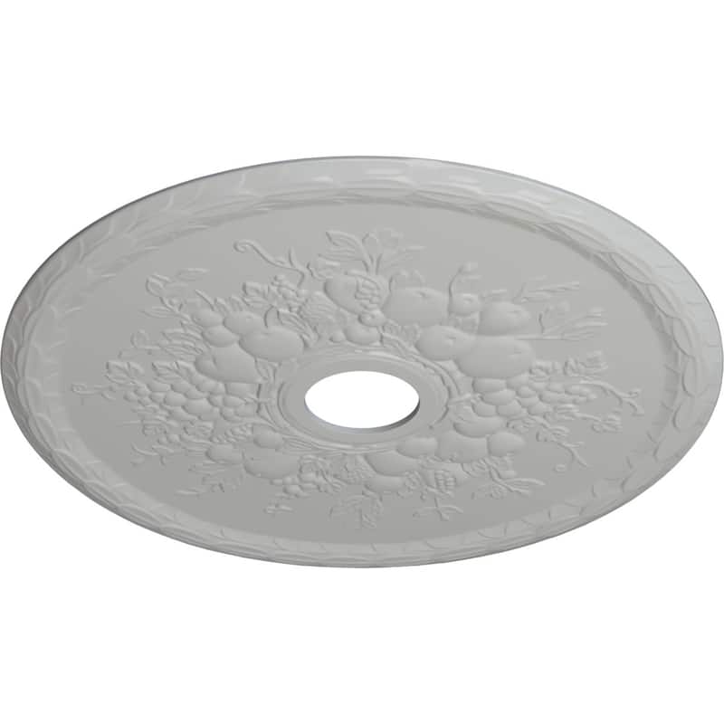 22 5/8"OD x 3 5/8"ID x 5/8"P Grape Ceiling Medallion