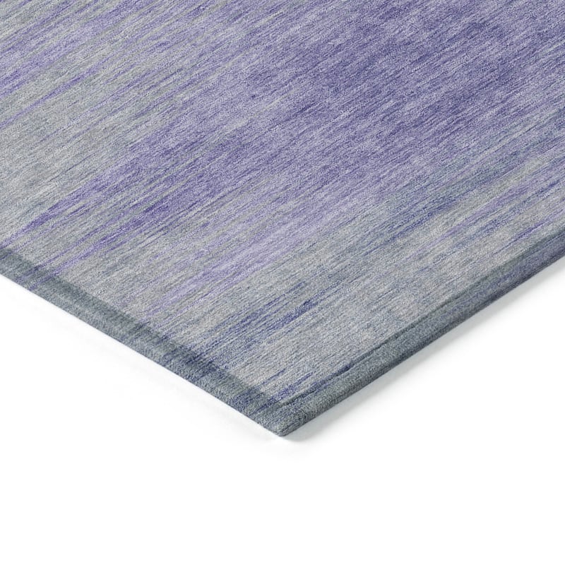 Machine Washable Indoor/ Outdoor Chantille Solid Ombre Rug